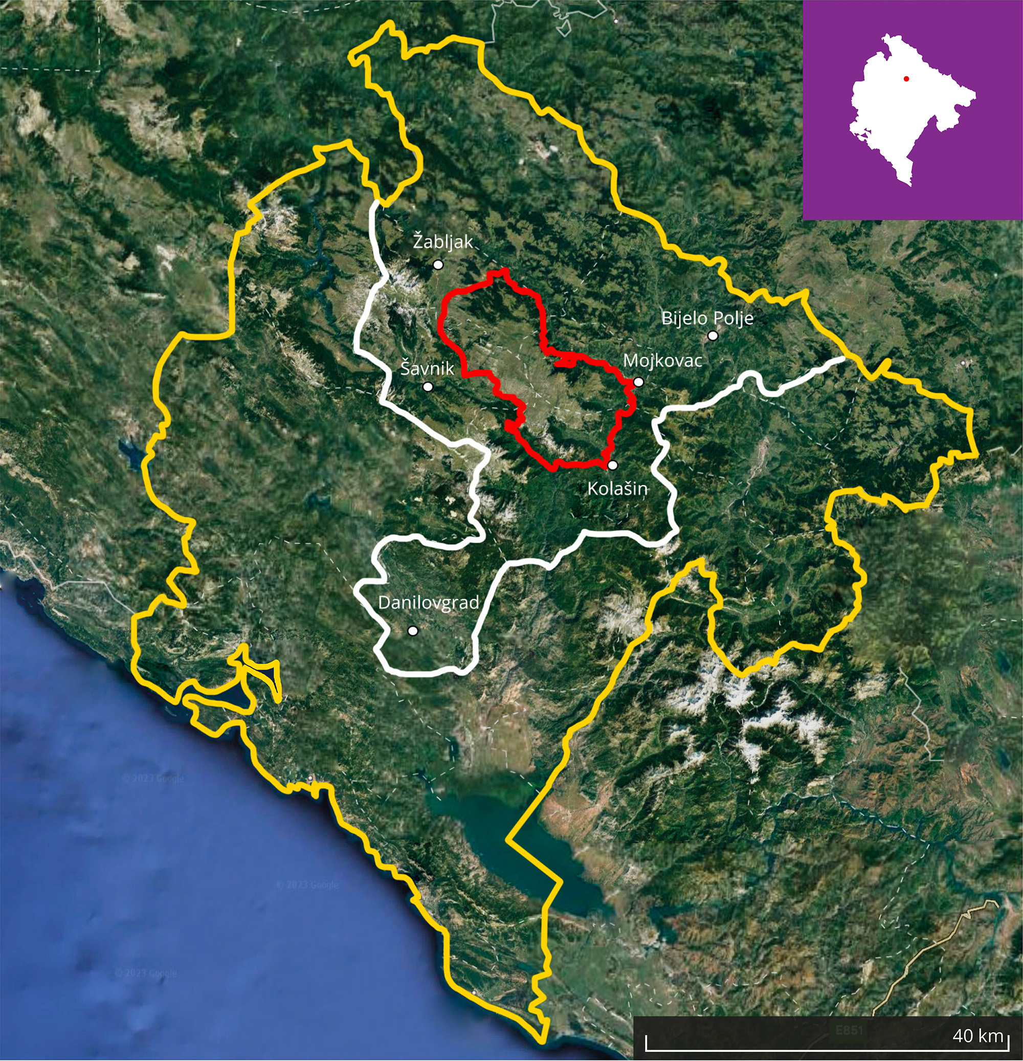 Title: Sinjajevina and municipalities using it for transhumance; Year: 2023; Place: Sinja(je)vina (Montenegro); Author & Copyright: IRIS project Image