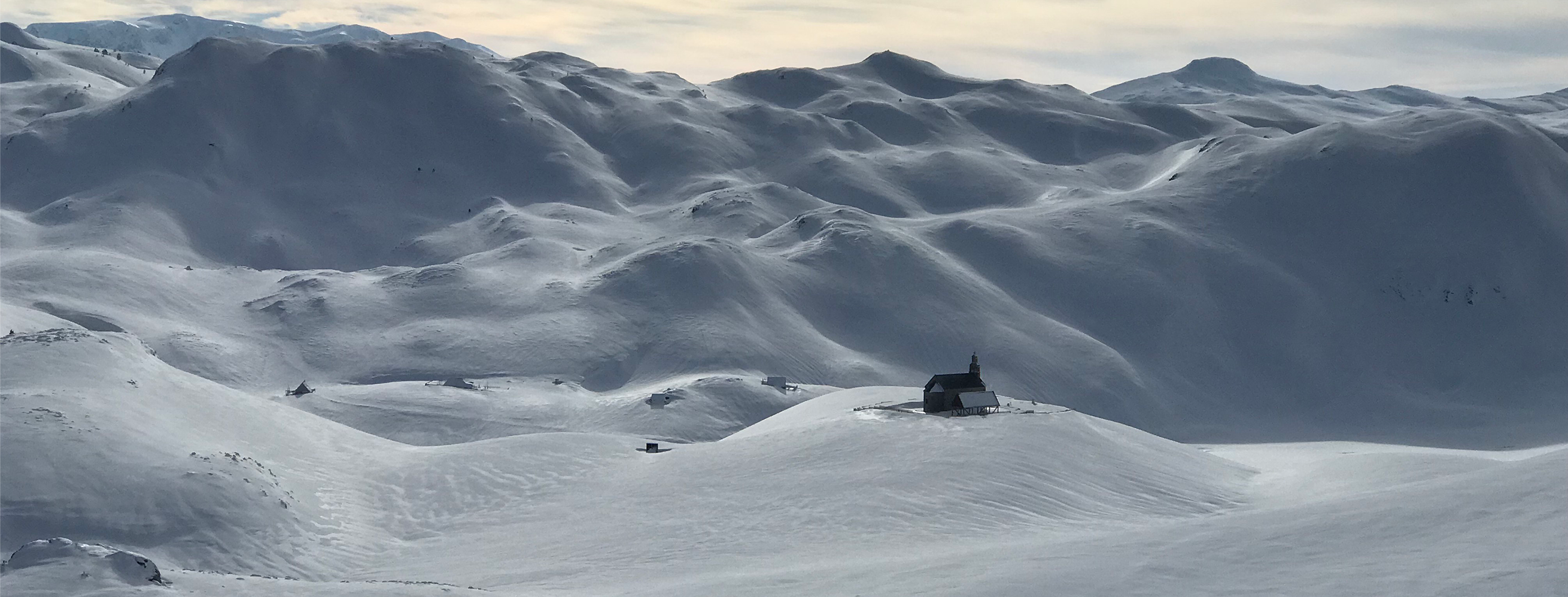Title: Sinjajevina during Winter time church Ružica at Okrugljak katun; Year: 2019; Place: Sinjajevina (Montenegro); Author & Copyright: Wake Up Films Image